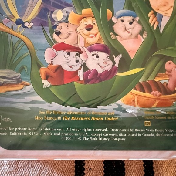Disney The Rescuers VHS Black Diamond - Picture 10 of 10